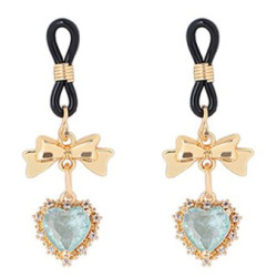 Generique Pince-Tétons Heart Diamond Bleu